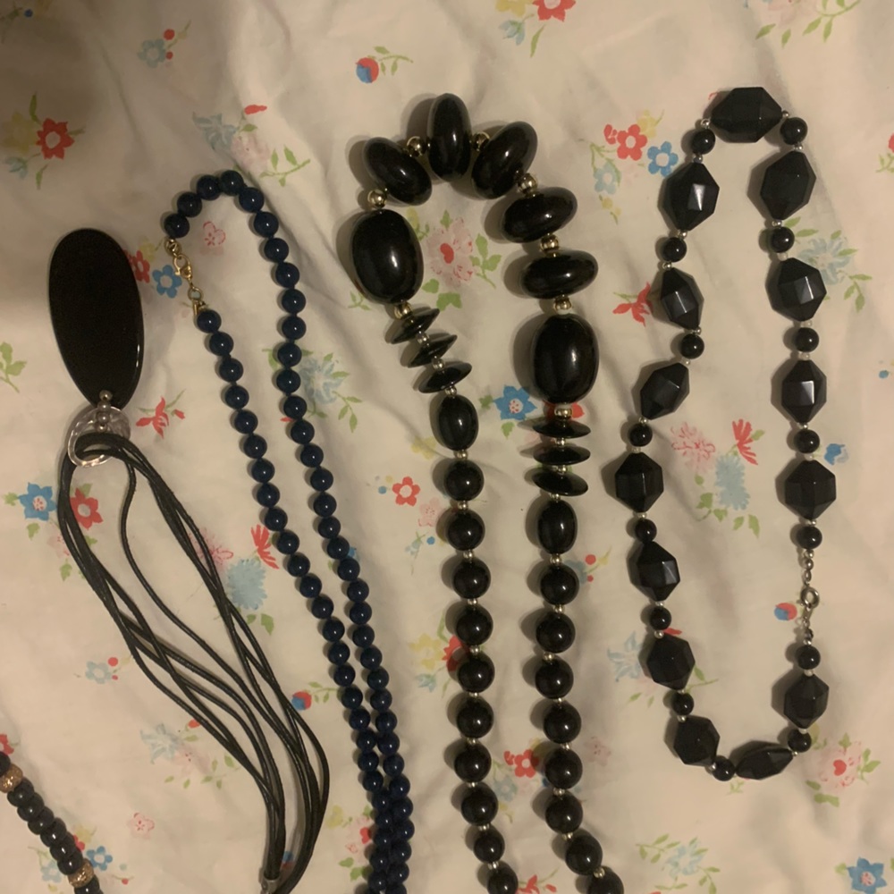 Black necklaces